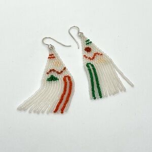 BEADED drop earrings